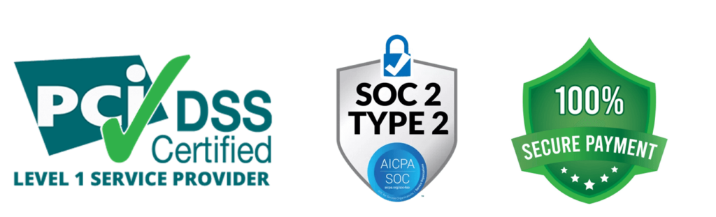 PCI DSS Compliance and SOC 2 Security Badges